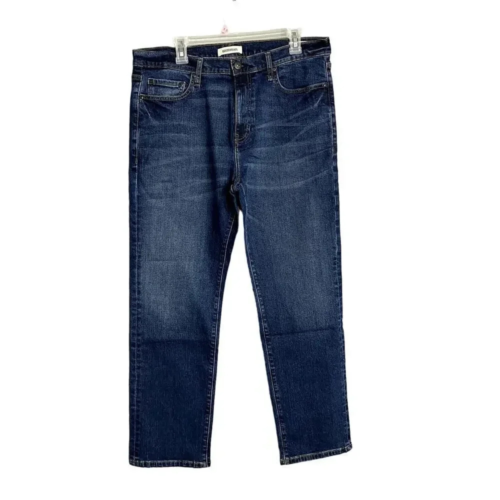 Goodthreads Mens Straight Jeans Size 36wx29L